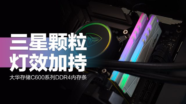 大华存储C600系列DDR4内存条：优选三星颗粒，RGB马甲加持